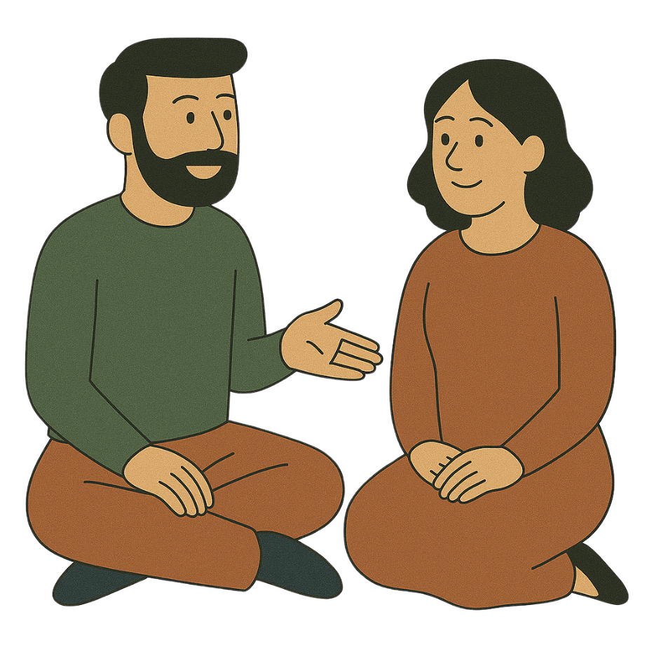 Private and secure parenting support conversations